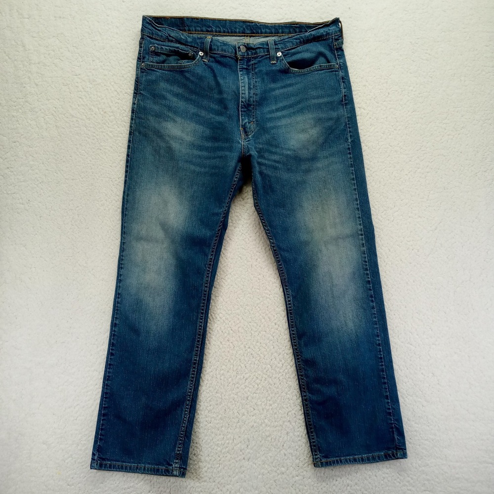 Levi Strauss Co 505 Mens Jeans Blue Regular Fit Straight Leg W38 L30